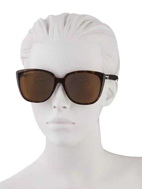 商品Balenciaga|Tip 57MM Square Sunglasses,价格¥2877,第4张图片详细描述