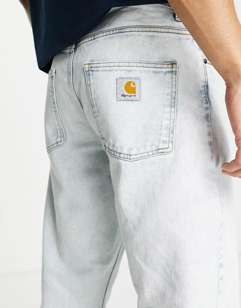 商品Carhartt|Carhartt WIP newel relaxed tapered jeans in blue sun wash,价格¥448,第4张图片详细描述