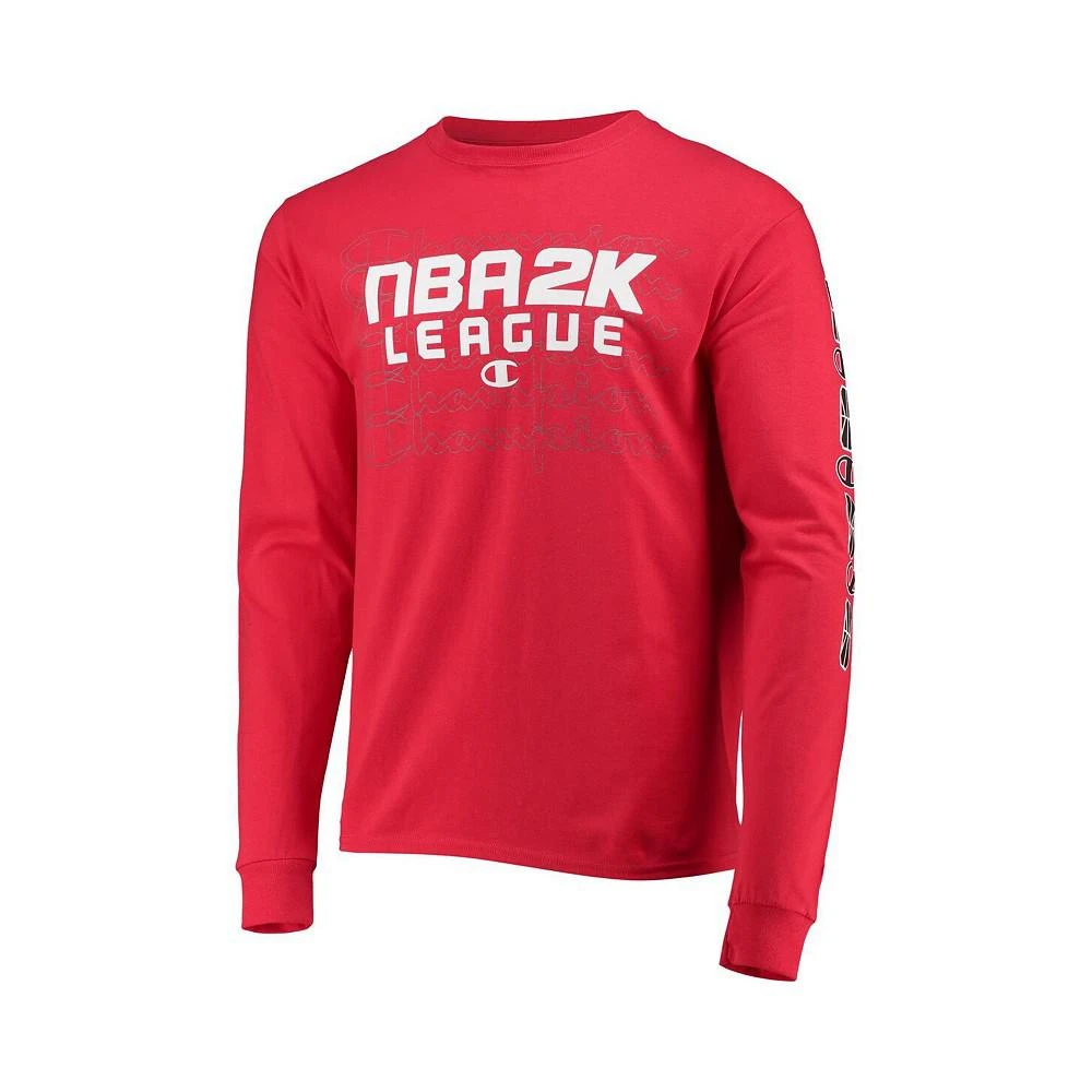 商品CHAMPION|Men's Red NBA 2K League Long Sleeve T-shirt,价格¥193,第2张图片详细描述