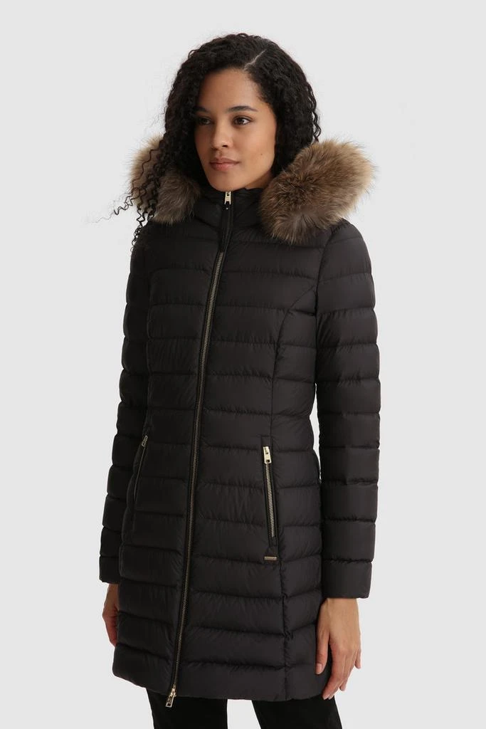 商品Woolrich|Ellis Quilted Long Jacket with Removable Fur,价格¥3641,第1张图片