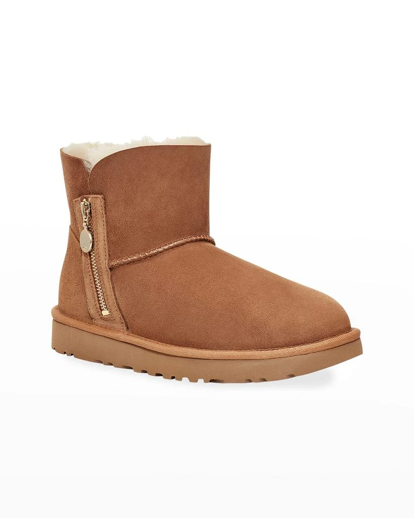 商品UGG|UGG黑色侧面拉链款雪地靴,价格¥603,第2张图片详细描述