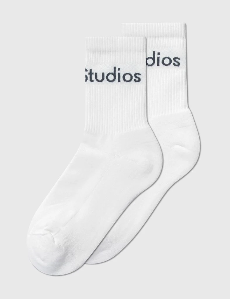 商品Acne Studios|Ribbed Logo Socks,价格¥455,第1张图片