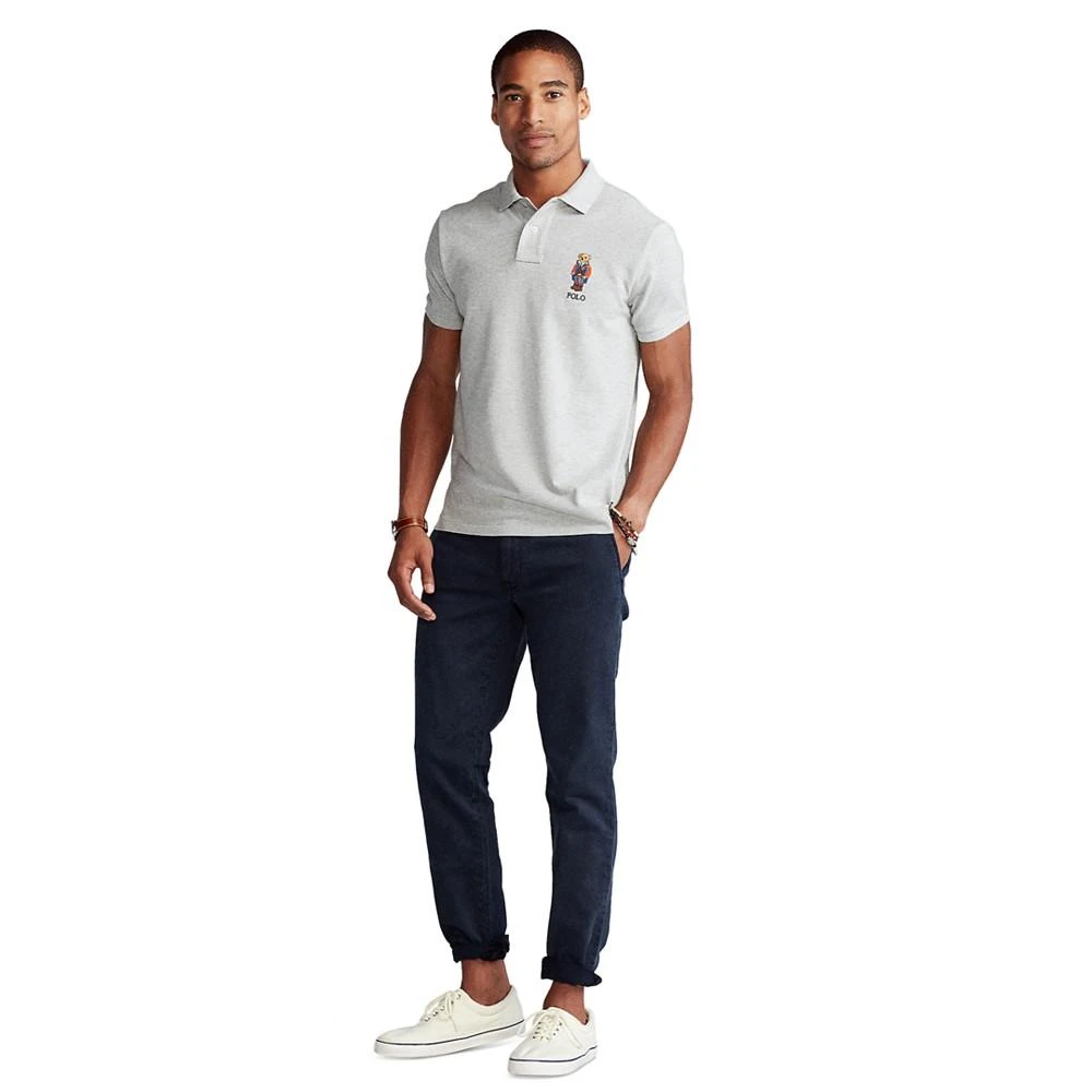 商品Ralph Lauren|Men's Custom Slim Fit Polo Bear Polo Shirt,价格¥557,第4张图片详细描述