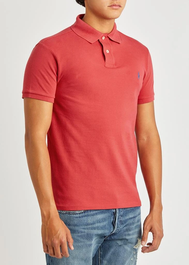 商品Ralph Lauren|Red logo piqué cotton polo shirt,价格¥334,第2张图片详细描述