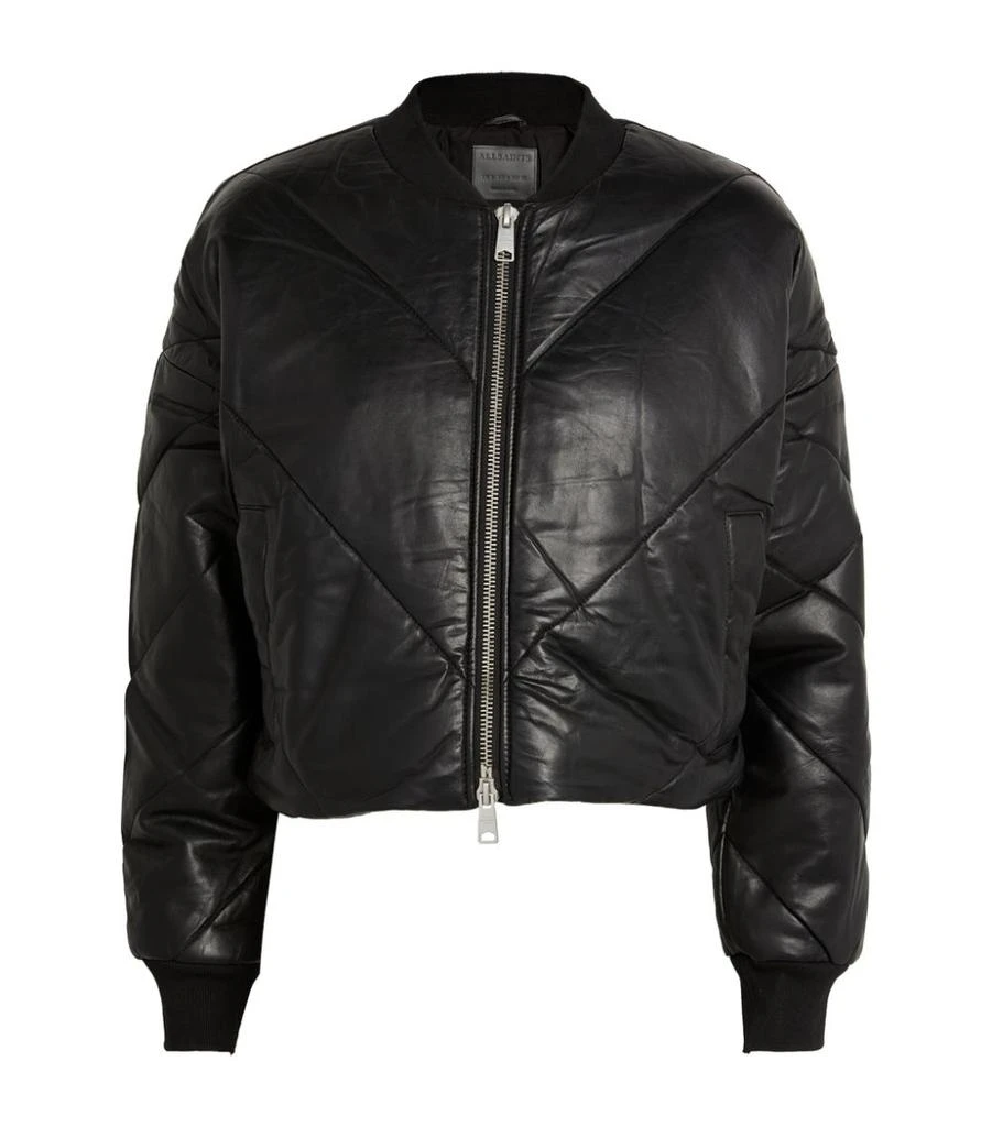 商品ALL SAINTS|Leather Bailey Puffer Jacket,价格¥2771,第1张图片