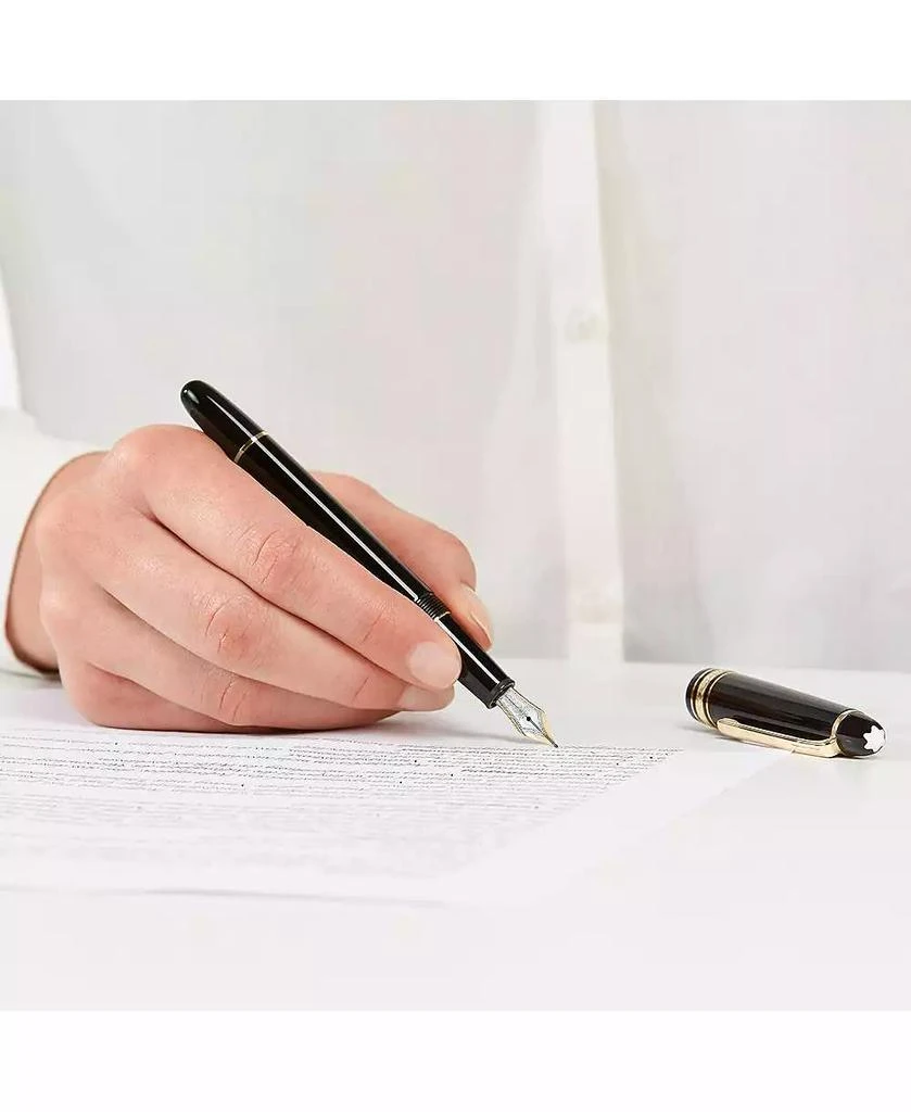 商品MontBlanc|Meisterstück Classique Black Resin & Gold-Coated Fountain Pen,价格¥5050,第4张图片详细描述