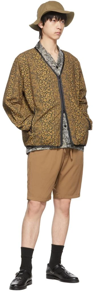 商品Needles|Brown Rayon Shorts,价格¥293,第4张图片详细描述