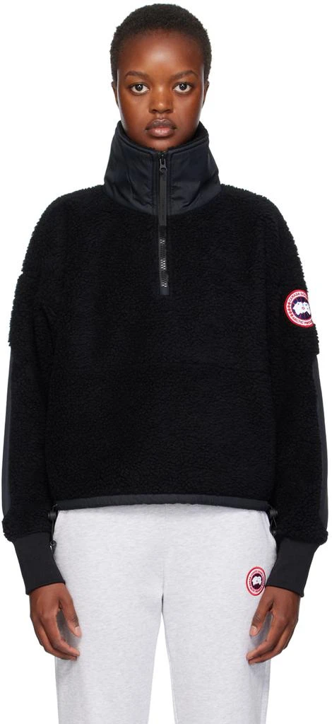 商品Canada Goose|Black Half-Zip Sweatshirt,价格¥3941,第1张图片