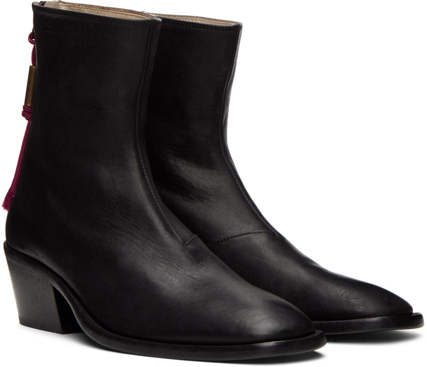 Black Leather Boots商品第4张图片规格展示