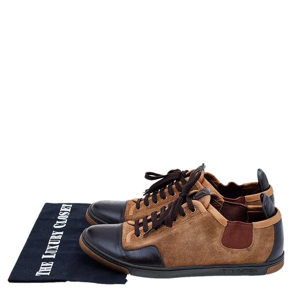 Louis Vuitton Brown/Beige Suede And Leather Slalom Sneakers Size 41.5 商品