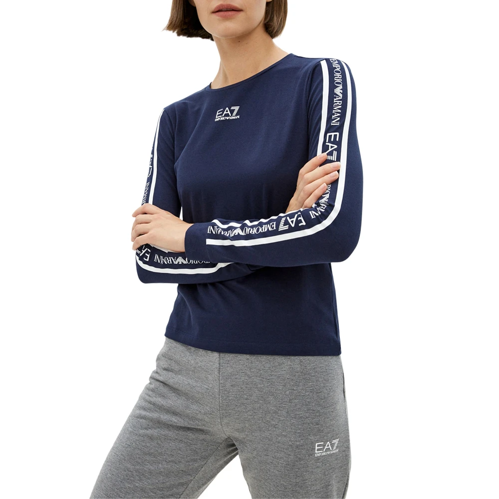 商品Emporio Armani|EMPORIO ARMANI 蓝色女士卫衣/帽衫 6KTT19-TJCRZ-1554,价格¥532,第1张图片