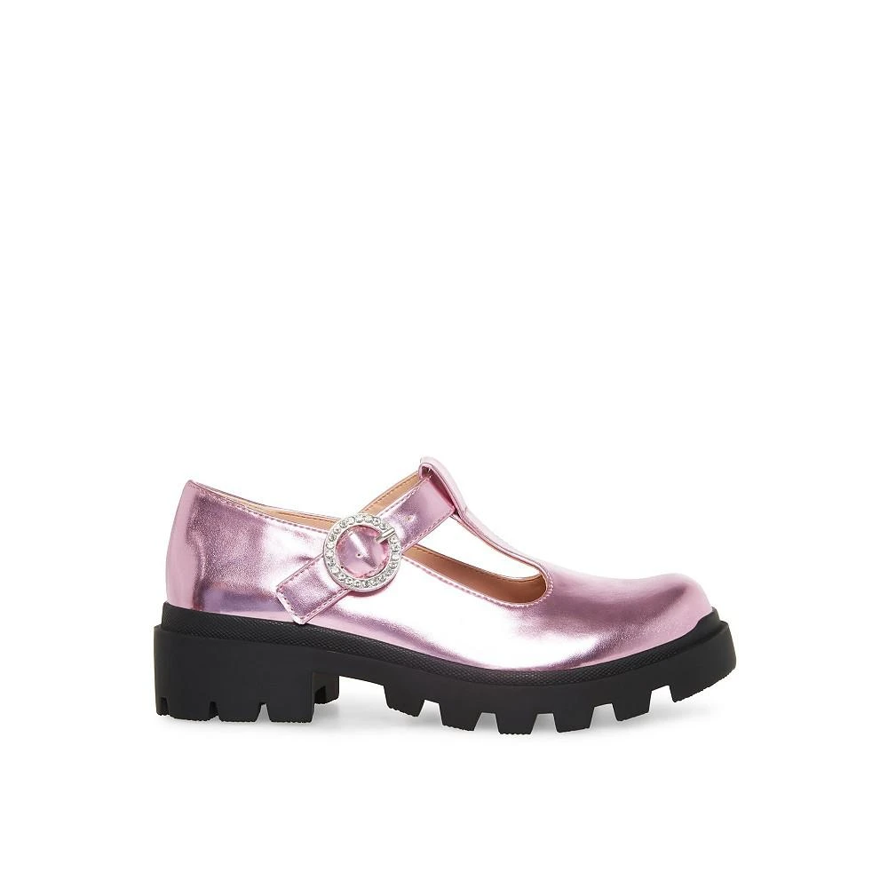 商品Steve Madden|Big Girls Jsuzey Lug T-Strap Buckle Mary Jane Shoes,价格¥131,第2张图片详细描述