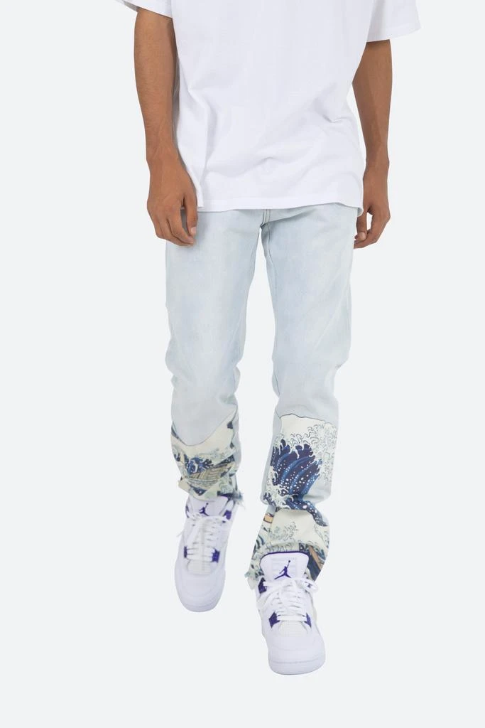 D233 Wave Straight Denim - Light Blue 商品