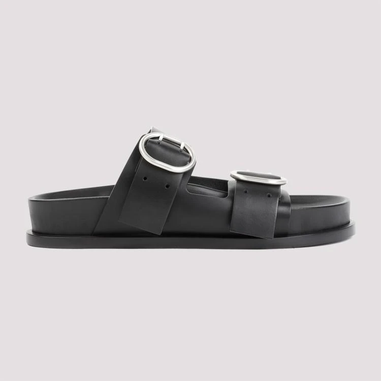 商品Jil Sander|Black Leather Sandals,价格¥6486,第3张图片详细描述