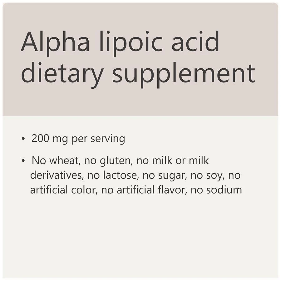 Walgreens Alpha Lipoic Acid 200 mg Capsules 6