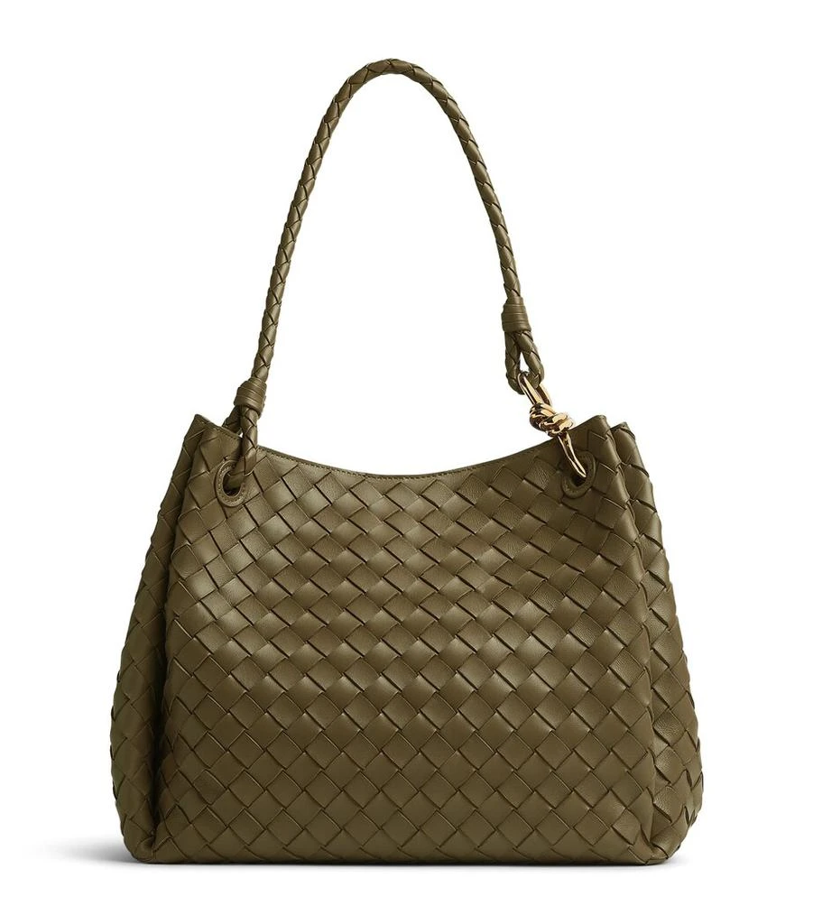 商品Bottega Veneta|Large Lambskin Andiamo Parachute Shoulder Bag,价格¥36605,第1张图片