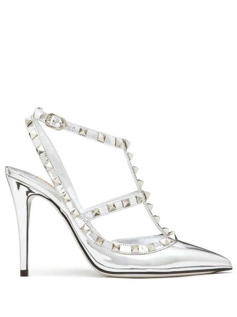 商品Valentino|Rockstud mirror-effect pumps,价格¥4447,第1张图片