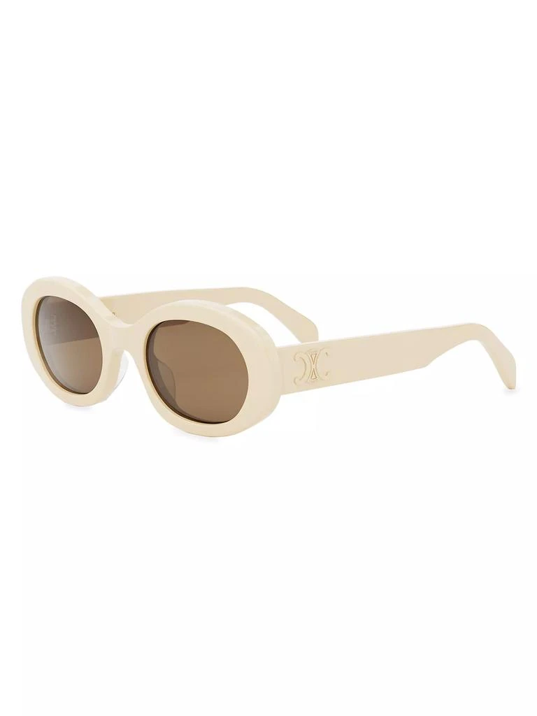商品Celine|Triomphe 52MM Oval Sunglasses,价格¥3794,第1张图片详细描述