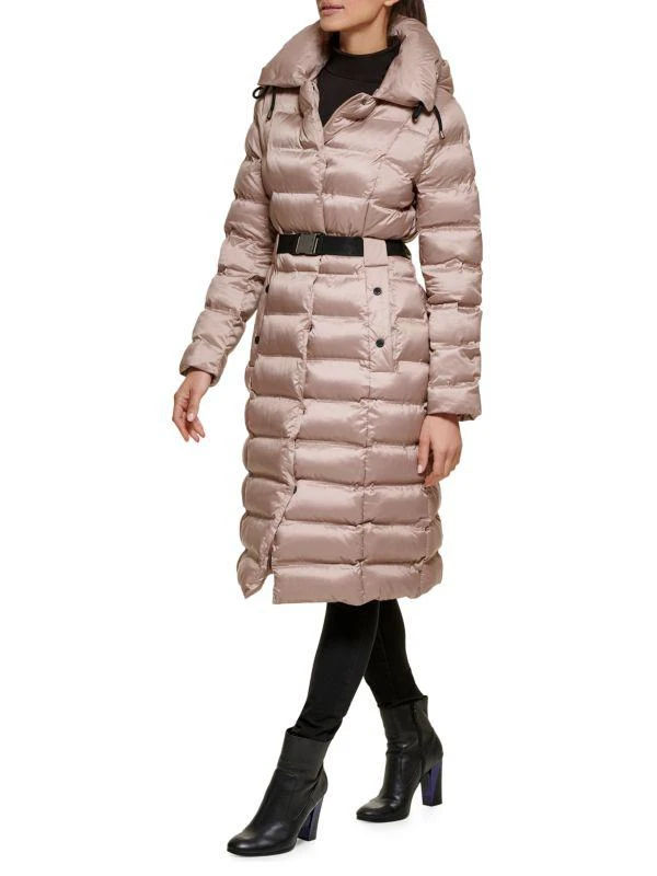 商品Kenneth Cole|Belted Puffer Stadium Jacket,价格¥675,第4张图片详细描述