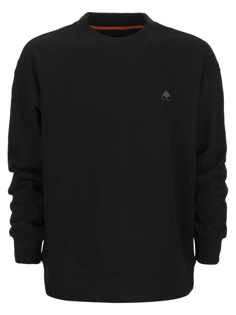 商品Moose Knuckles|Moose Knuckles Logo Detailed Crewneck Sweatshirt,价格¥1045,第1张图片