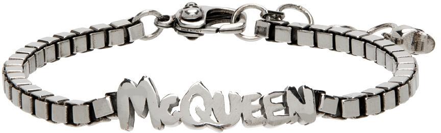 商品Alexander McQueen|Silver Logo Necklace,价格¥2731,第1张图片