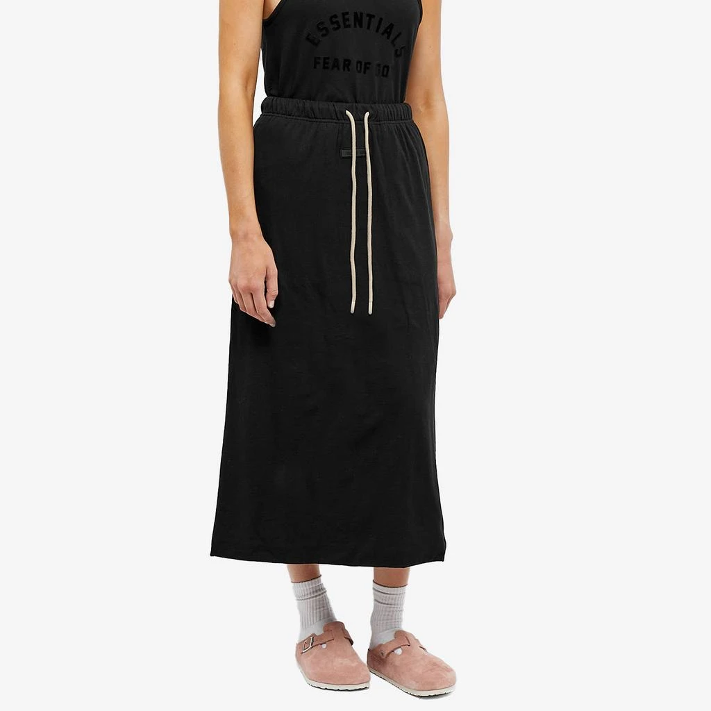 商品Essentials|Fear of God ESSENTIALS Jersey Skirt - Black,价格¥361,第2张图片详细描述