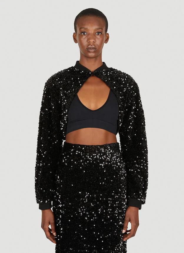 商品TheOpen Product|Spangle Bolero Jacket in Black,价格¥863,第1张图片