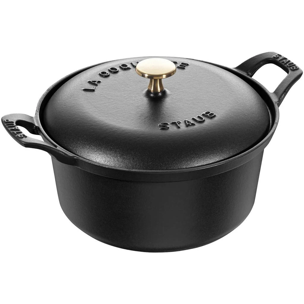 商品Staub|Staub Round La Coquette - Black - 20cm,价格¥1038,第1张图片