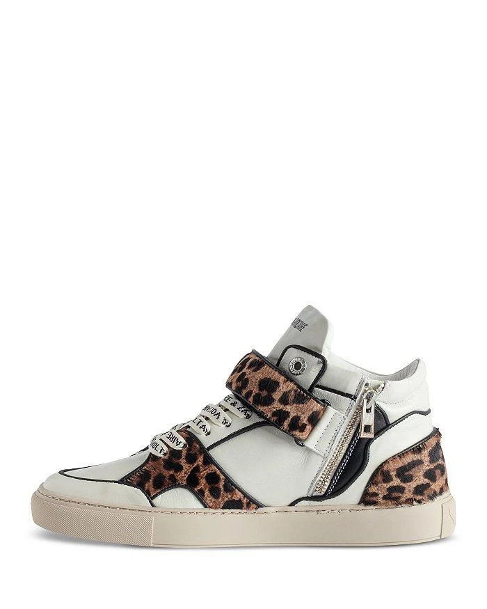 商品Zadig&Voltaire|Women's Flash Lace Up Mid Top Sneakers,价格¥2605,第5张图片详细描述