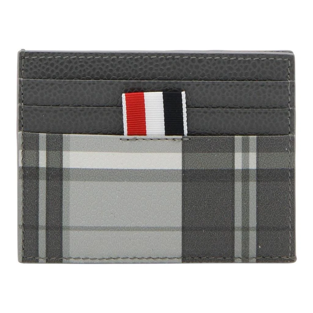 商品Thom Browne|Thom Browne Logo-Tag Check-Pattern Cardholder,价格¥1614,第1张图片