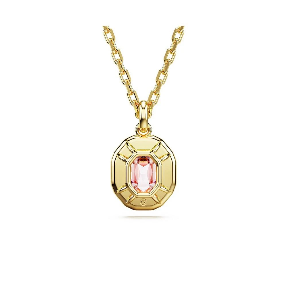 Swarovski Octagon Cut, Pink, Gold-Tone Imber Pendant Necklace 4