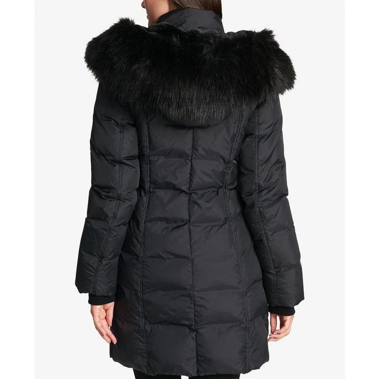 商品DKNY|Faux-Fur-Trim Asymmetrical Puffer Coat,价格¥1309,第3张图片详细描述