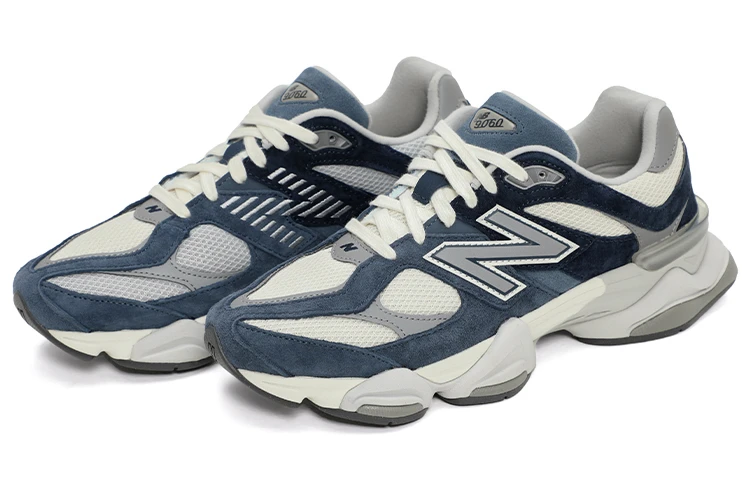 商品[国内直发] New Balance|NB 9060 织物牛剖层革人造革猪皮二层绒面皮 复古百搭 轻便 低帮 生活休闲鞋 男女同款 浅蓝色,价格¥781,第4张图片详细描述