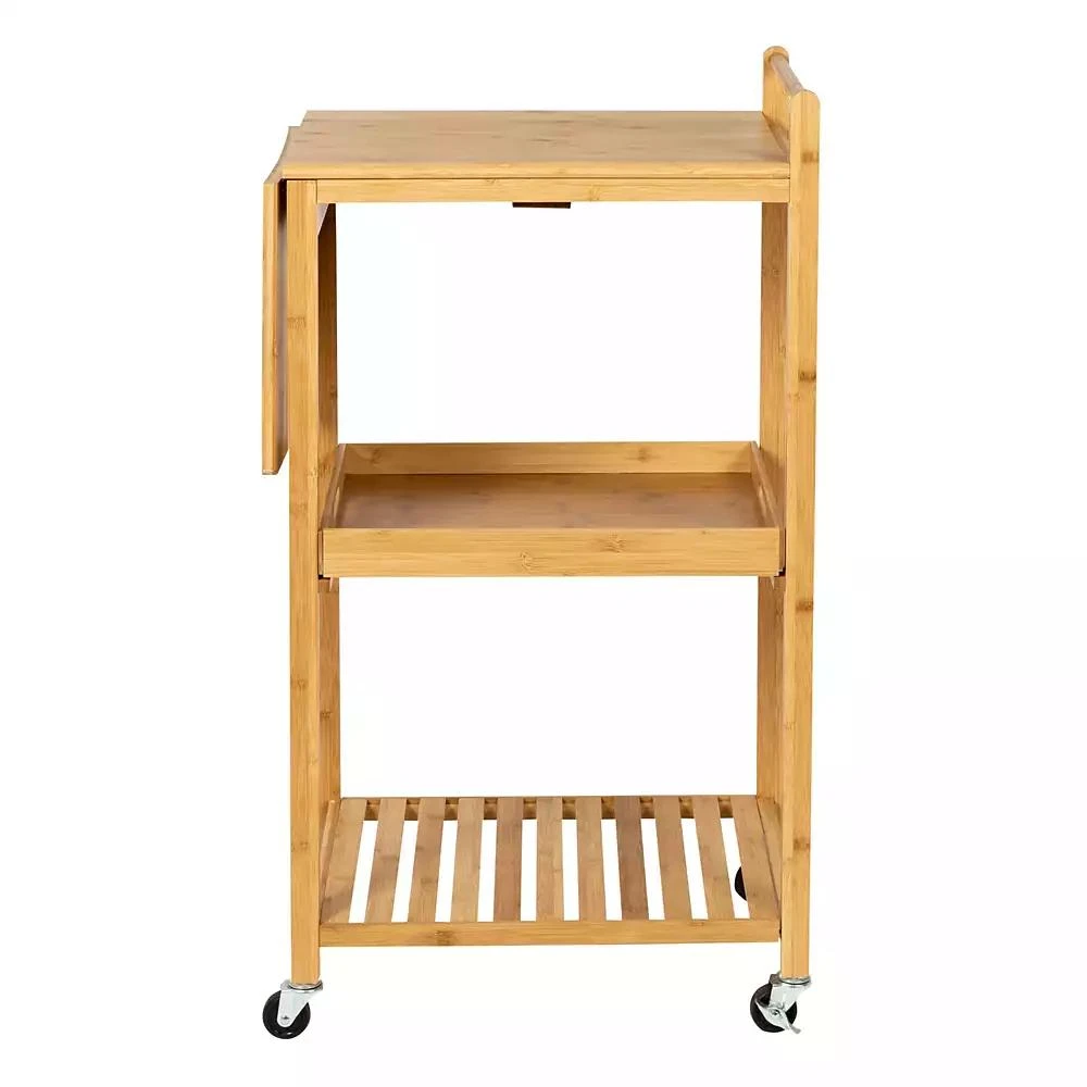 商品Honey Can Do|38" Bamboo Rolling Kitchen Cart,价格¥812,第2张图片详细描述