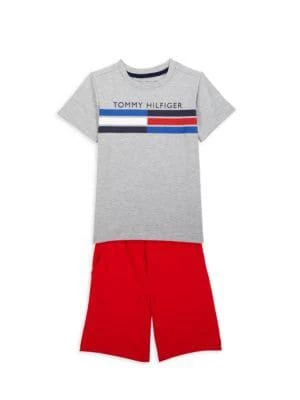 商品Tommy Hilfiger|Baby Boy's​ 2-Piece Logo T-Shirt & Shorts Set,价格¥75,第1张图片