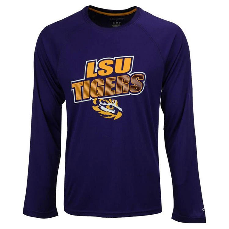 商品CHAMPION|Men's LSU Tigers Practice Squad Long Sleeve T-Shirt,价格¥210,第1张图片