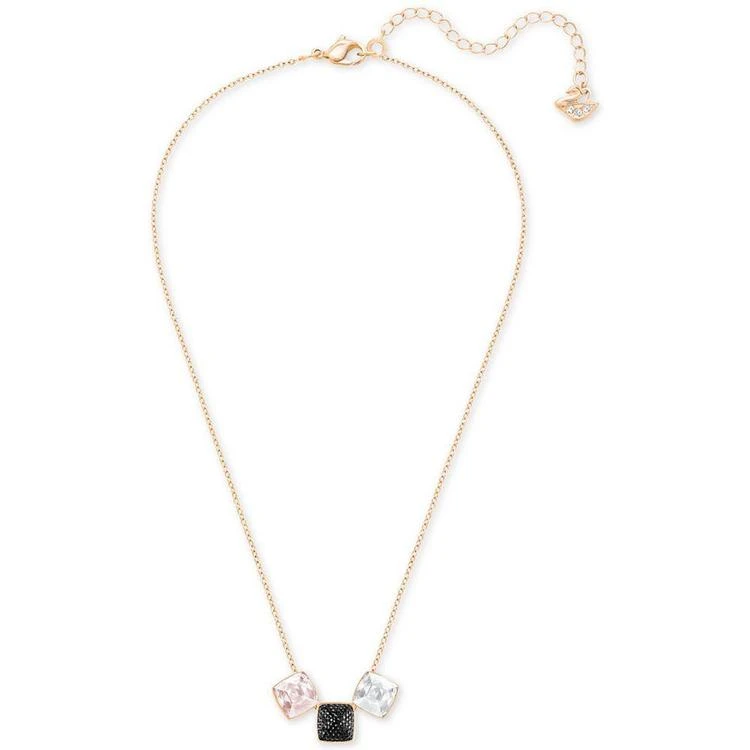 商品Swarovski|Rose Gold-Tone Multi-Crystal Pendant Necklace,价格¥958,第2张图片详细描述
