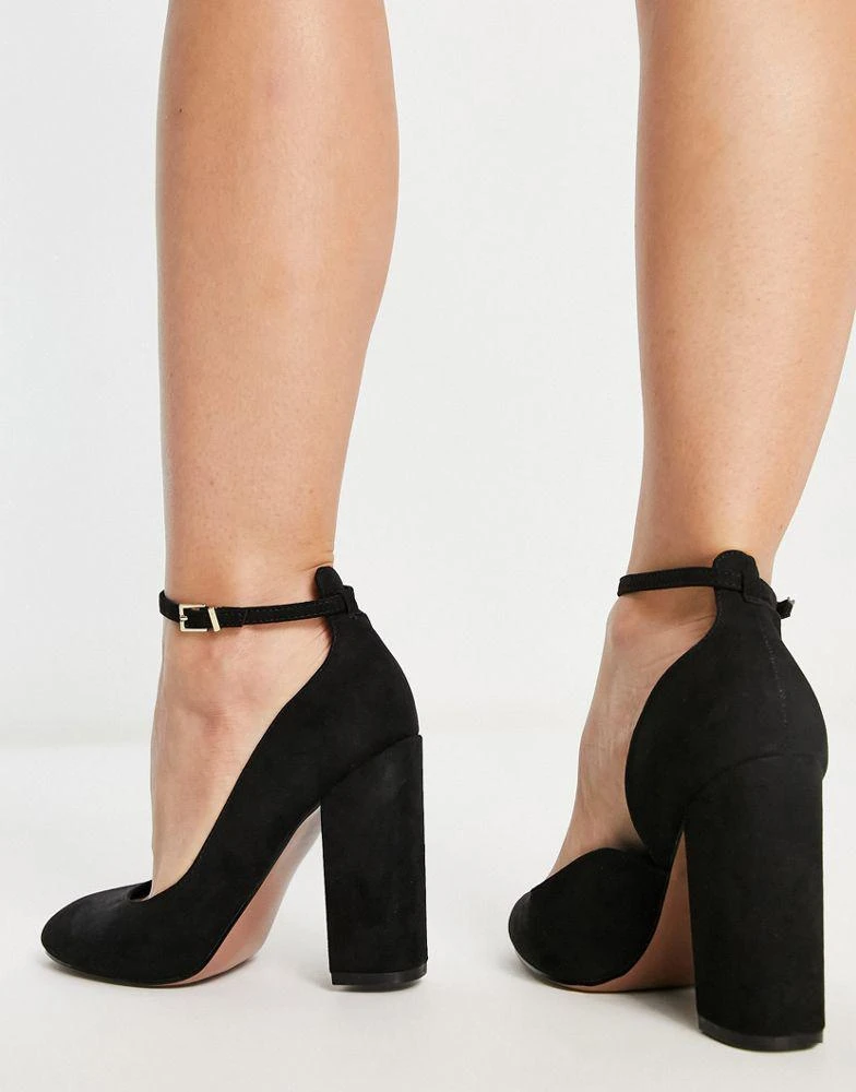商品ASOS|ASOS DESIGN Wide Fit Placid high block heels in black,价格¥293,第2张图片详细描述