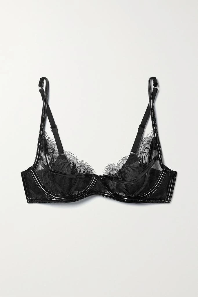 商品L'Agent by Agent Provocateur|Alyss Pvc 边饰黎芭蕾丝带钢圈软杯文胸  - 36B,价格¥1032,第1张图片