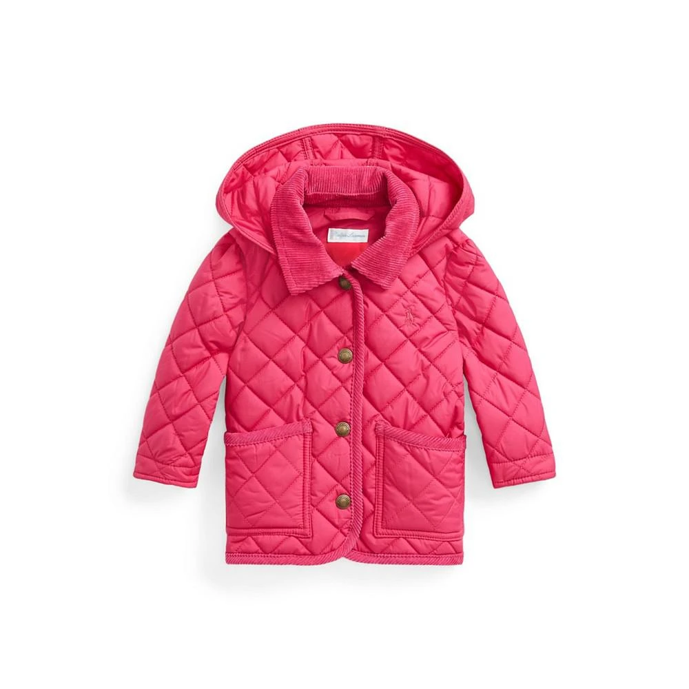商品Ralph Lauren|Baby Girls Quilted Water Repellent Barn Jacket,价格¥349,第1张图片