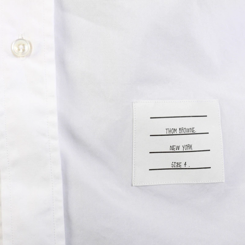 Thom Browne 男士白色经典条纹门襟衬衫 MWL203A-03113-100 商品