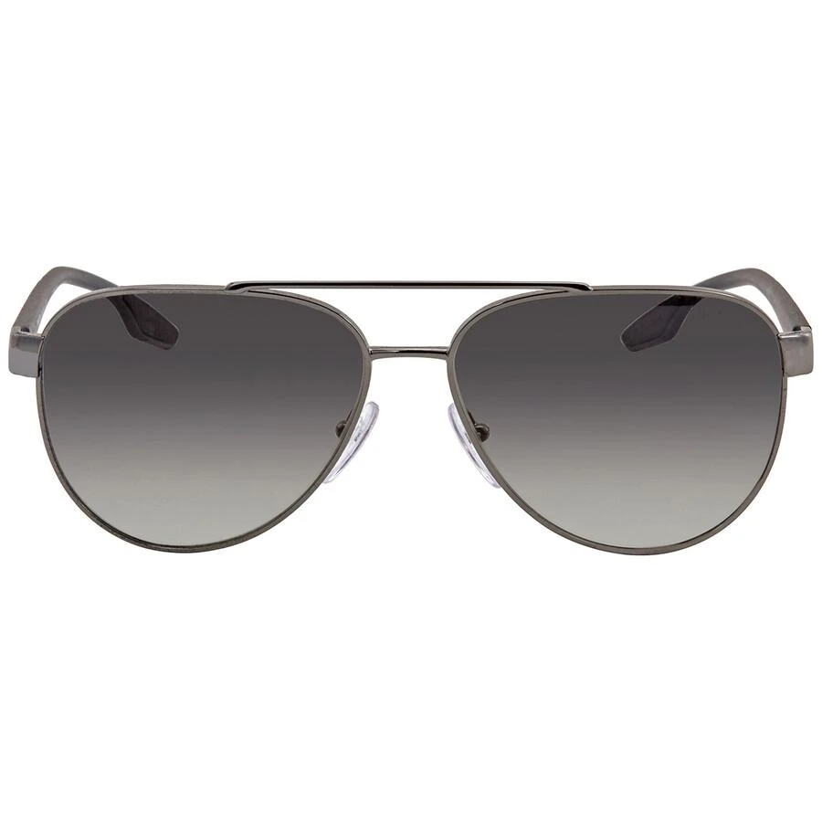 商品Prada|Grey Gradient Pilot Unisex Sunglasses PS 54TS 5AV3M1 58,价格¥887,第1张图片