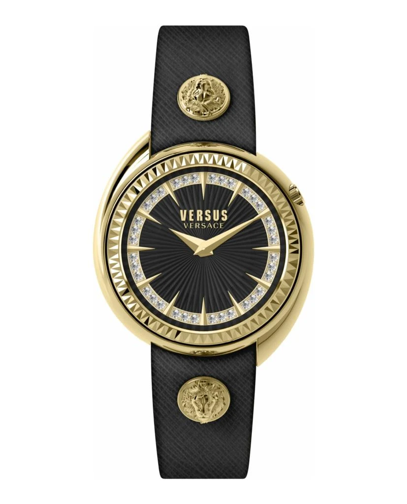 商品Versus Versace|Tortona Crystal Leather Watch,价格¥2073,第1张图片