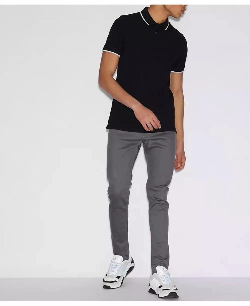商品Armani Exchange|Men's Contrast Tipped Polo Shirt,价格¥486,第3张图片详细描述