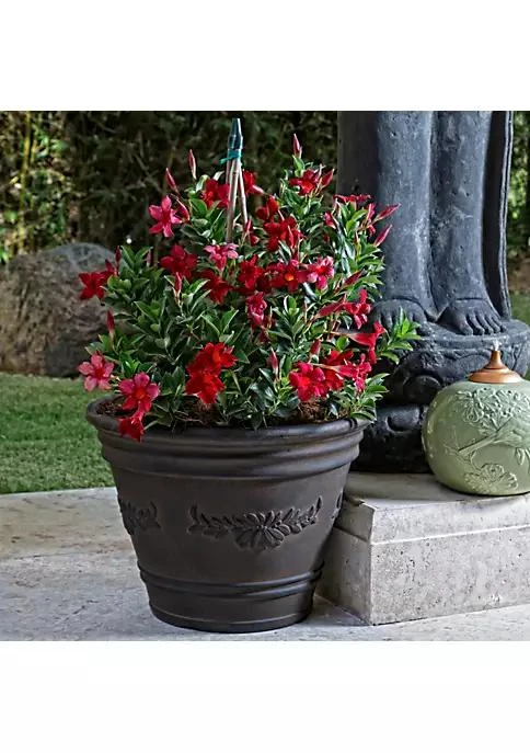 商品belk|Decor Sunnydaze Laurel Double Walled Flower Planter   Rust   13,价格¥296,第1张图片