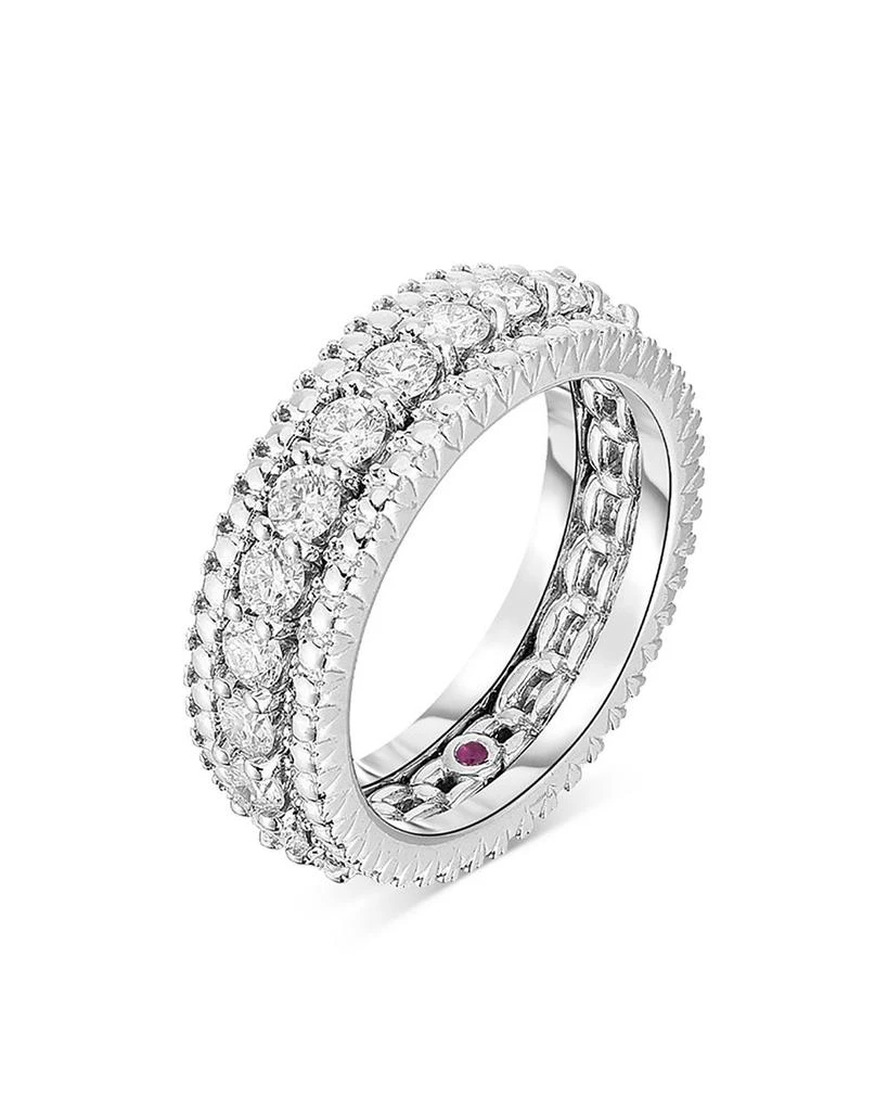 商品Roberto Coin|18K White Gold Siena Diamond Band,价格¥49708,第1张图片