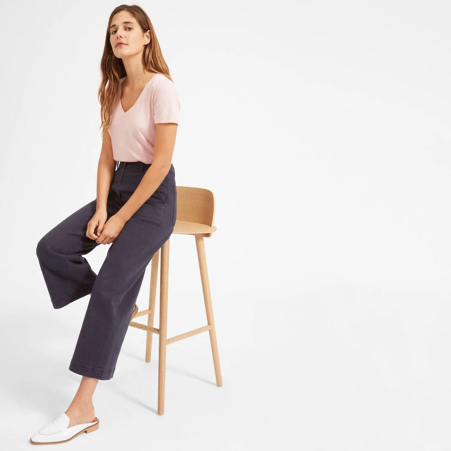 商品Everlane|纯棉V领T恤,价格¥133-¥148,第1张图片