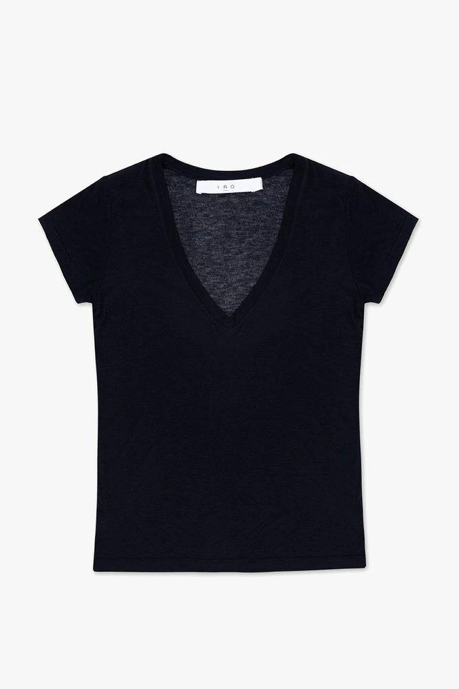 商品IRO|Iro Yonca V-Neck Short-Sleeved T-Shirt,价格¥600,第1张图片