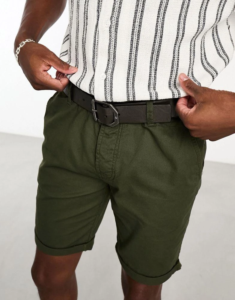 商品Ben Sherman|Ben Sherman Eastwood leather bottle opener buckle belt in brown,价格¥87,第4张图片详细描述