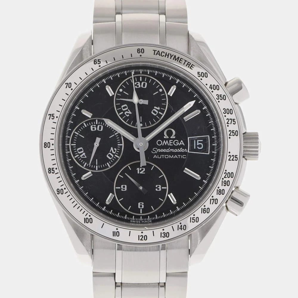 商品[二手商品] Omega|Omega Black Stainless Steel Speedmaster Date 3513.50 Automatic Men's Wristwatch 39 mm,价格¥17217,第1张图片